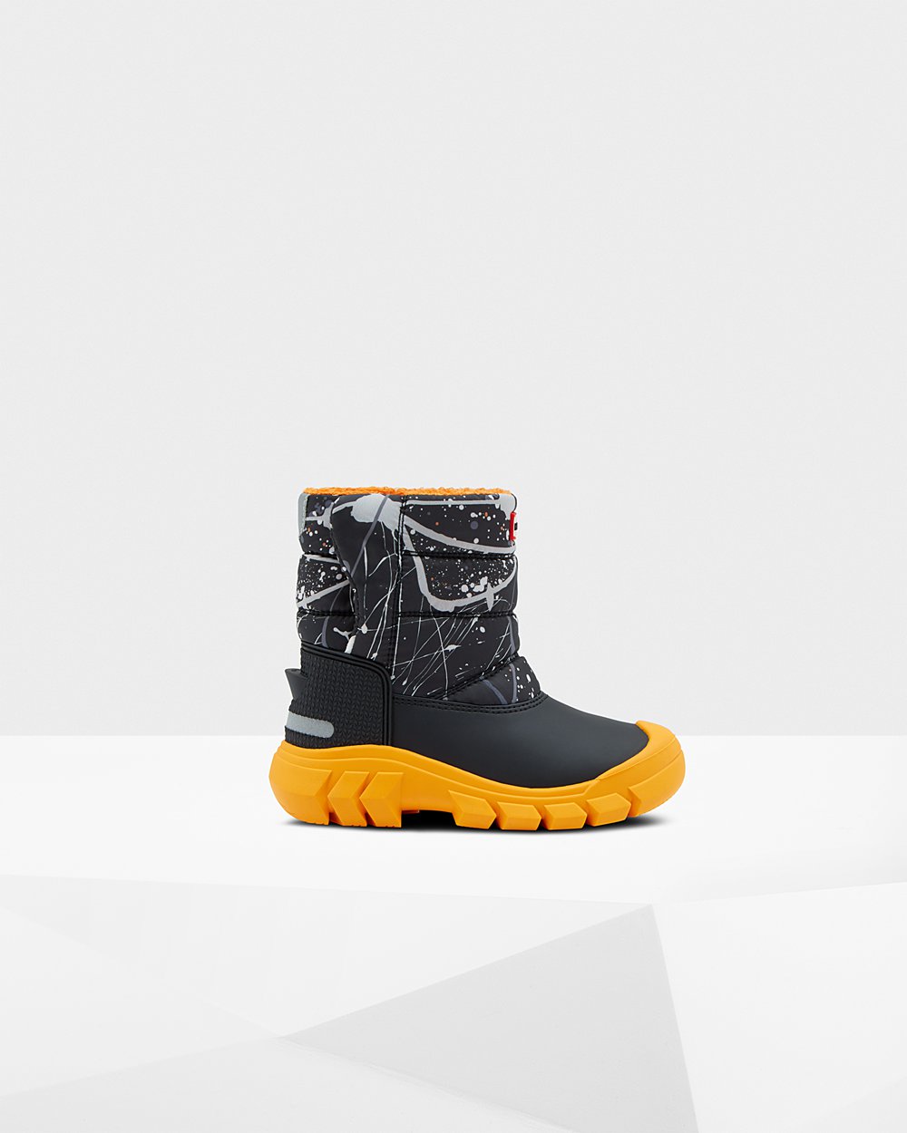 Botas de Nieve Hunter Niños - Original Little Insulated - Grises Negros - FRWYUCZ-75